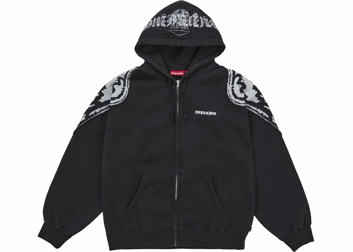 Supreme Wings Zip Up Hooded Sweatshirt