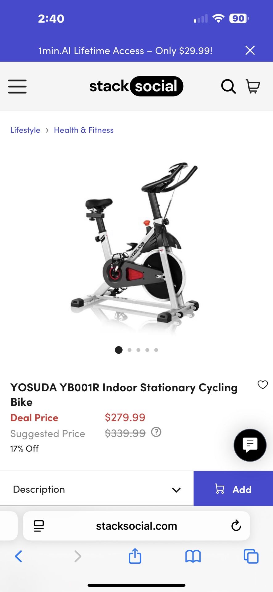 Yousuda  Spin Indoor Bicycle 