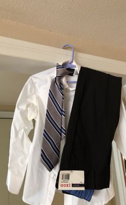 3 piece boys shirt size 7/ pants size 6 & tie