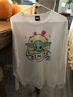 Star Wars The Mandalorian The Child Be Mine Valentine's Day Crewneck Sweater