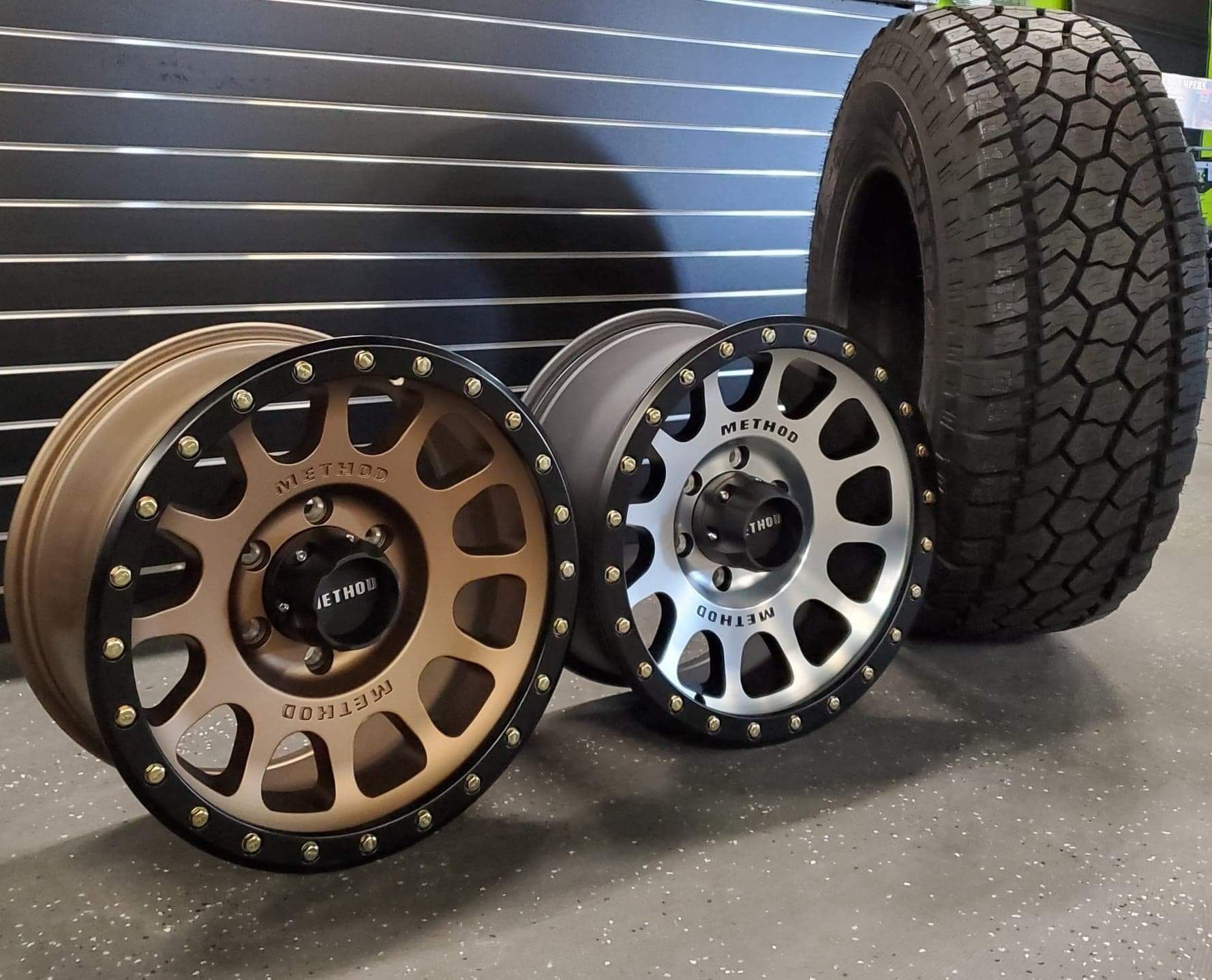 17x8.5 6x5.5 Wheels & 35x12.50-20 RADAR All Terrain Tires (we-finance)