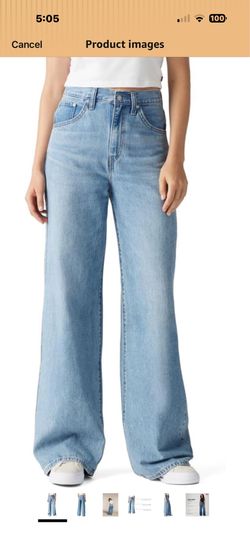 SIZE 24 LEVIS WOMENS CINCH BAGGY JEANS
