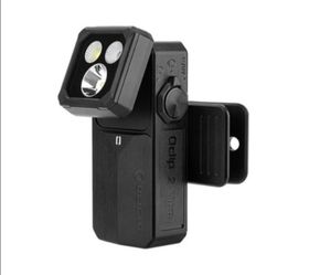 Oclip 2 Ultra Clip Flashlight 1 UV Floodlight, Red & Spotlight BLACK