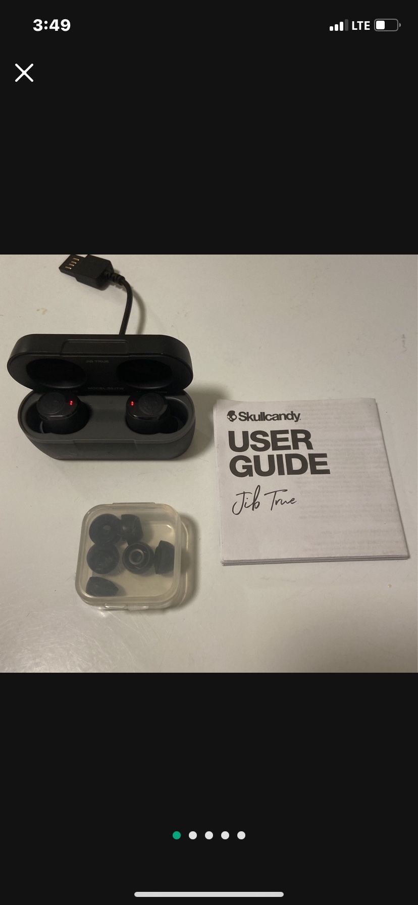 Skullcandy Jib True Wireless Earbud Headphones in Black