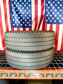 LT275/70R18 FIRESTONE TRANSFORCE AT 275 70 18 USED TIRES SET 