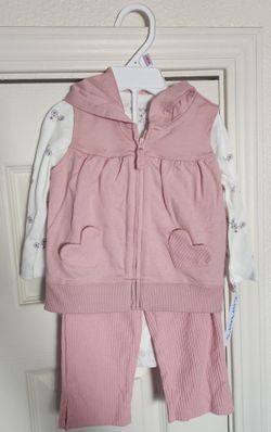 Carter's Baby Girl 3-Piece Pink Outfit Set