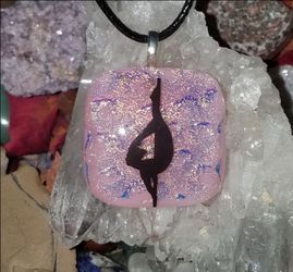 THE POLE DANCER FUSED GLASS DICHROIC PENDANT