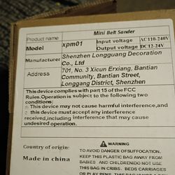 Mini Belt Sander/Polisher