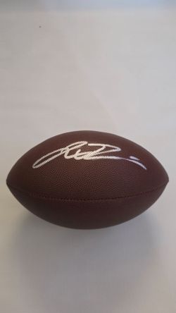 Jaxson Dart autographed football
