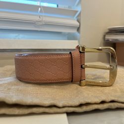 Authentic Gucci Belt Pink