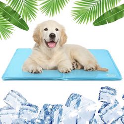  25.6*19.7inch Cooling Gel Mat Self Cooling Cushion Pad Summer Hot Weather Sleeping Bed Dog Pet