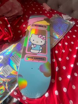 Hello Kitty x Girl 8.5” GOLD FOIL ULTRA RARE Mike Carroll