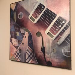 Gibson Les Paul Guitar Picture Wall Art 20x20 Mirror 