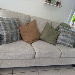 Two sofas: one three-seater and one two-seater.