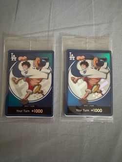 One Piece LA Dodgers Monkey D. Luffy Card
