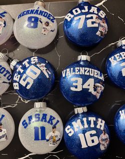 La Dodger Photo Ornaments 