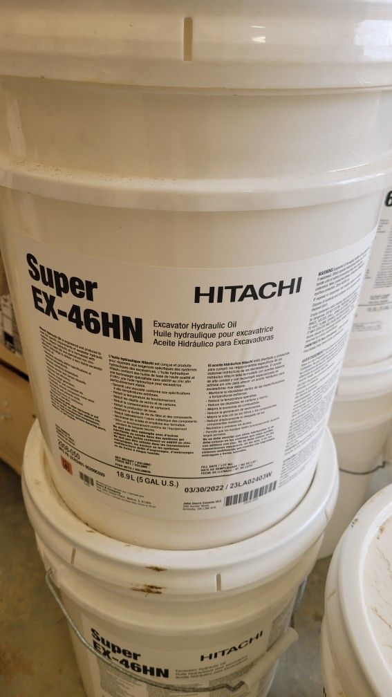Hitachi Super Ex-46HN Hydraulic Oil For Excavator, Heavy Equipment , dump trailers or any other application.