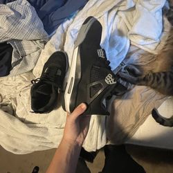 Jordan 4 Black Canvas 
