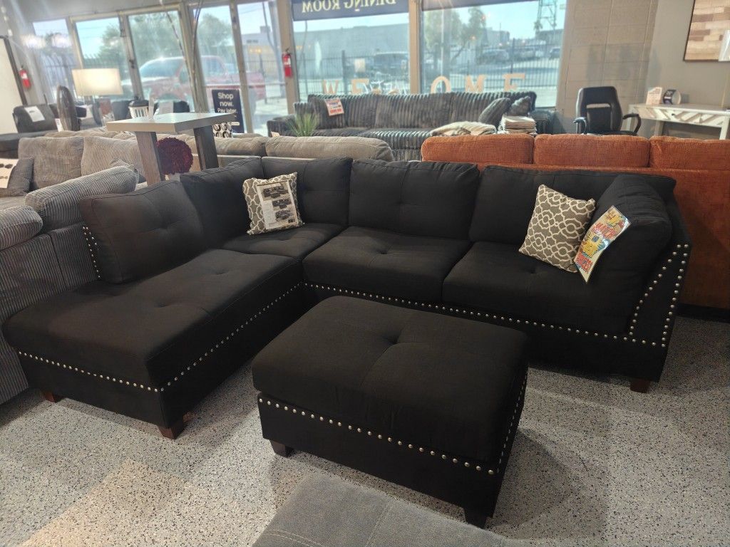 Black Sectional 