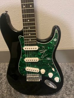 Signed guitar