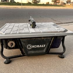 Kobalt Tile Saw with LED and Laser Guide – Used