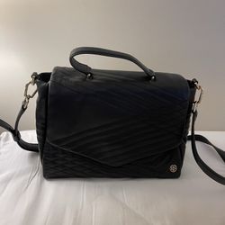 TORY BURCH LEATHER BLACK BAG 