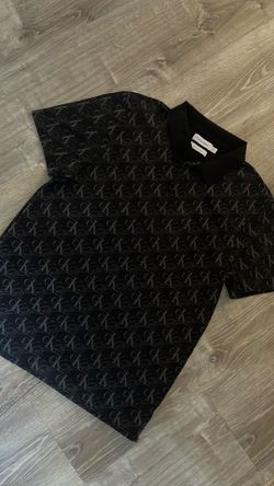 Calvin Klein black logo polo shirt/ size medium