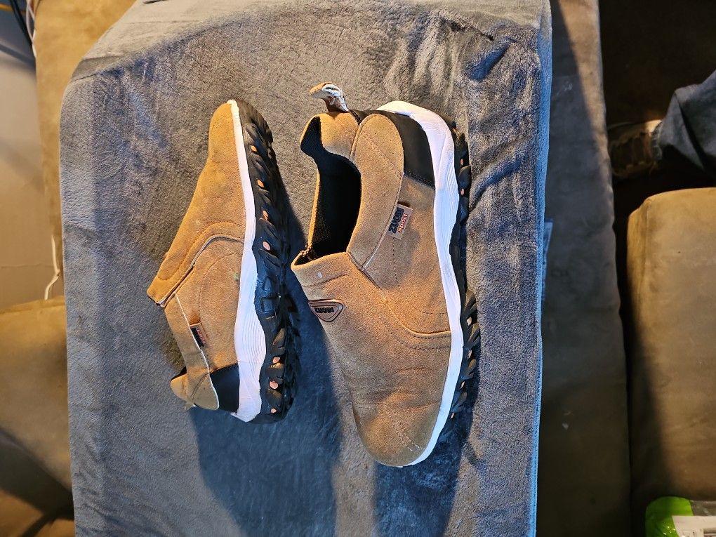 Men's ZUODI Sport Comfort Slip-On Trail/Casual Shoes - Tan Suede