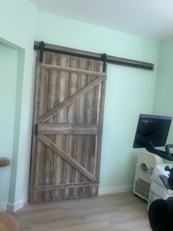country arm door 40 inch wide with hung metal