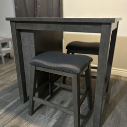 Dining Table 3 Piece Gray
