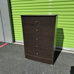 Mocha Chest Five Drawer Dresser Brand New!