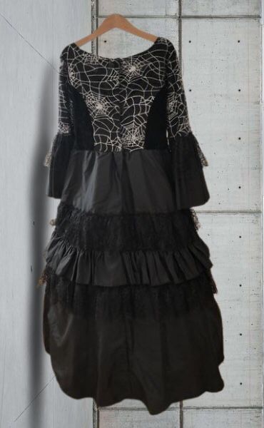Gothic Spider Widow Costume Halloween t7-8