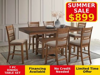 7 PC DINING TABLE