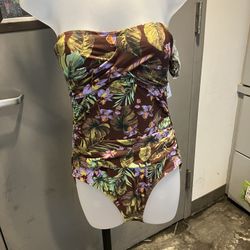 Strapless Swimwear versatile comes with straps can be worn either way brand new with tags