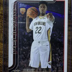 Topps 2025 Derik Queen Rookie #213 New Orleans Pelicans NBA Trading Card