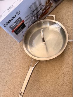 Calphalon premier stainless steel pan with lid new