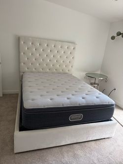 Upholstery Queen Size Bed - Mattress