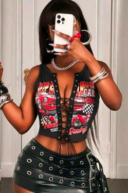 Criss cross tank top