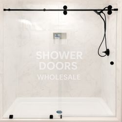 Sliding Shower Doors With Hardware Brand New