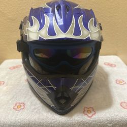 XFMT DOT Youth Kids Motocross Offroad Street Dirt Bike Helmet With Goggles