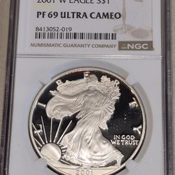 2001-W American Eagle NGC PF 69 Ultra Cameo