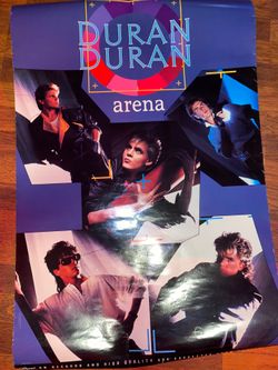 (Damaged) Duran Duran Poster 1984 Arena Album Promotion