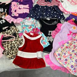 Small dog clothes, male and female dresses two dollars each