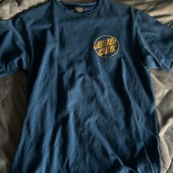 Santa Cruz Shirt Blue And Yellow Kids Medium 