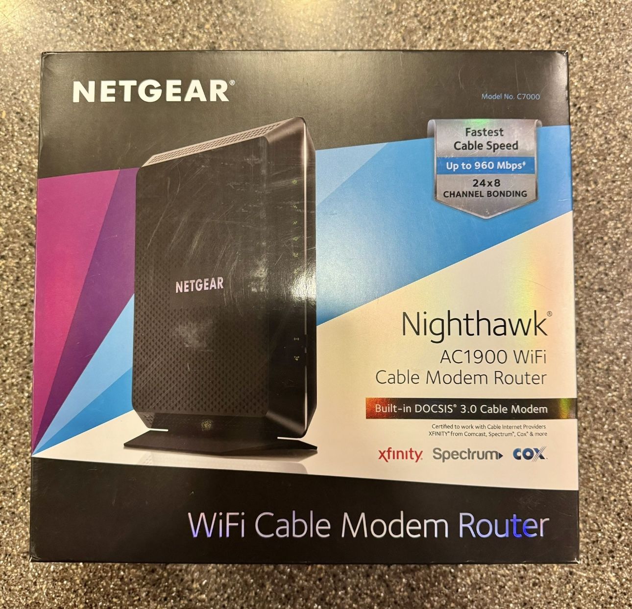 NETGEAR Nighthawk AC1900 WiFi Cable Modem Router