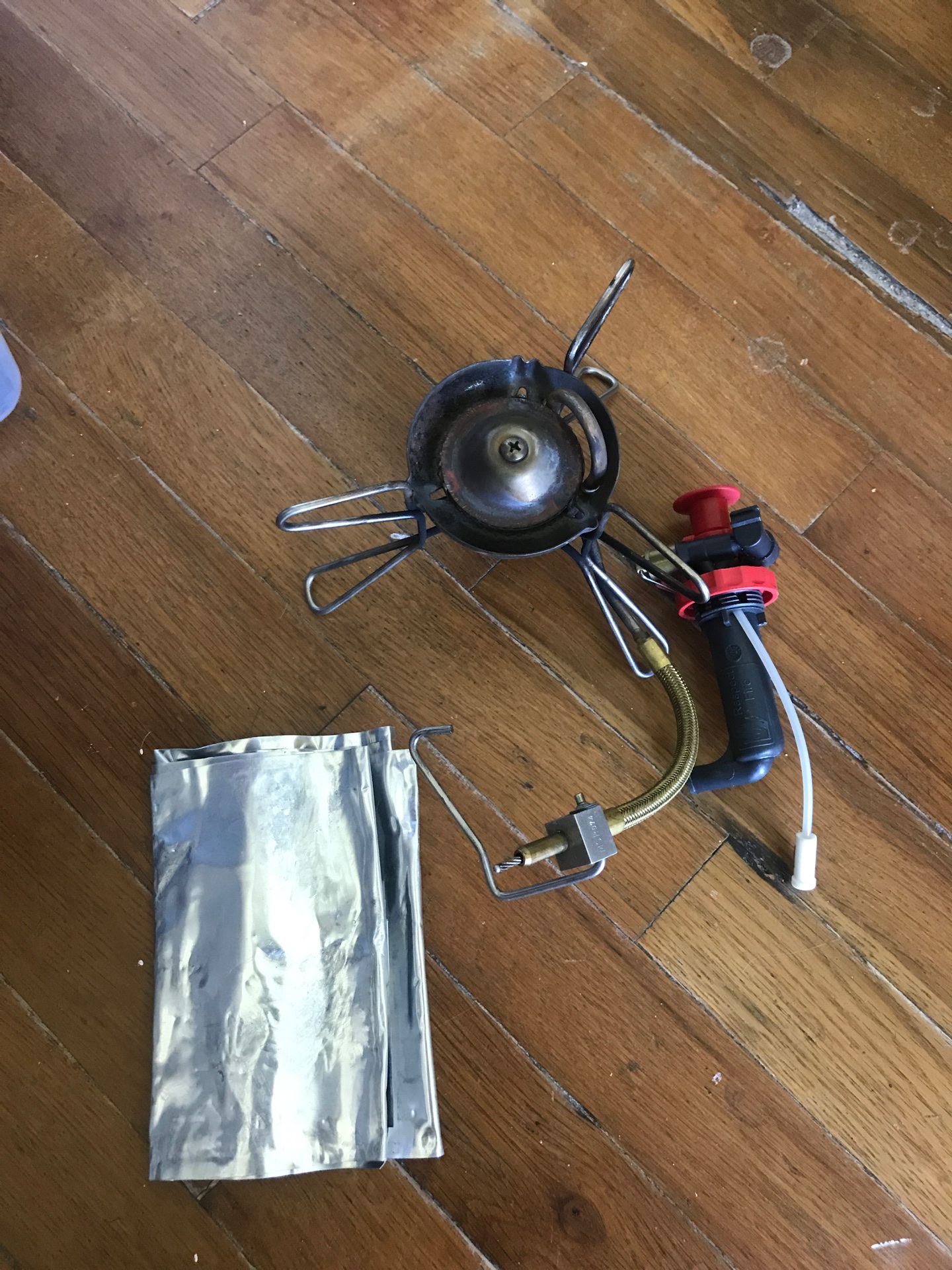 MSR camping backpacking stove.
