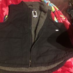 Vest Canvas /chalecos Aborregado Por Dentro  Y Lona  Por Fuera  2xl $45 Firme No Less