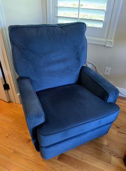 Blue rocking chair / recliner