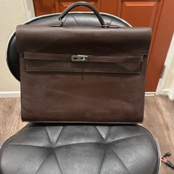Hermes Kelly Depeche 34 Leather Bag 