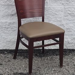 Solid Beechwood Restaurant Chairs in walnut color